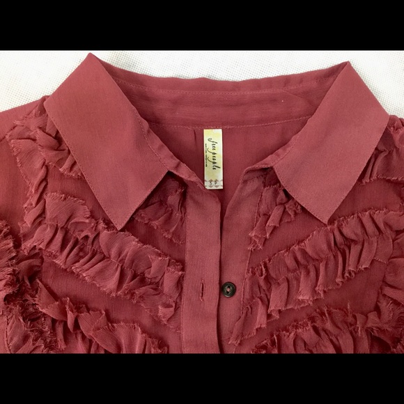 Free People Ruffled Blouse - Picture 5 of 6